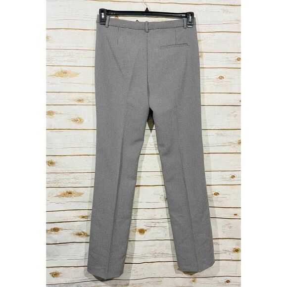 Mango Women's Gray Stripes Straight leg Casual Pants Size 10 NWT - Picture 5 of 5